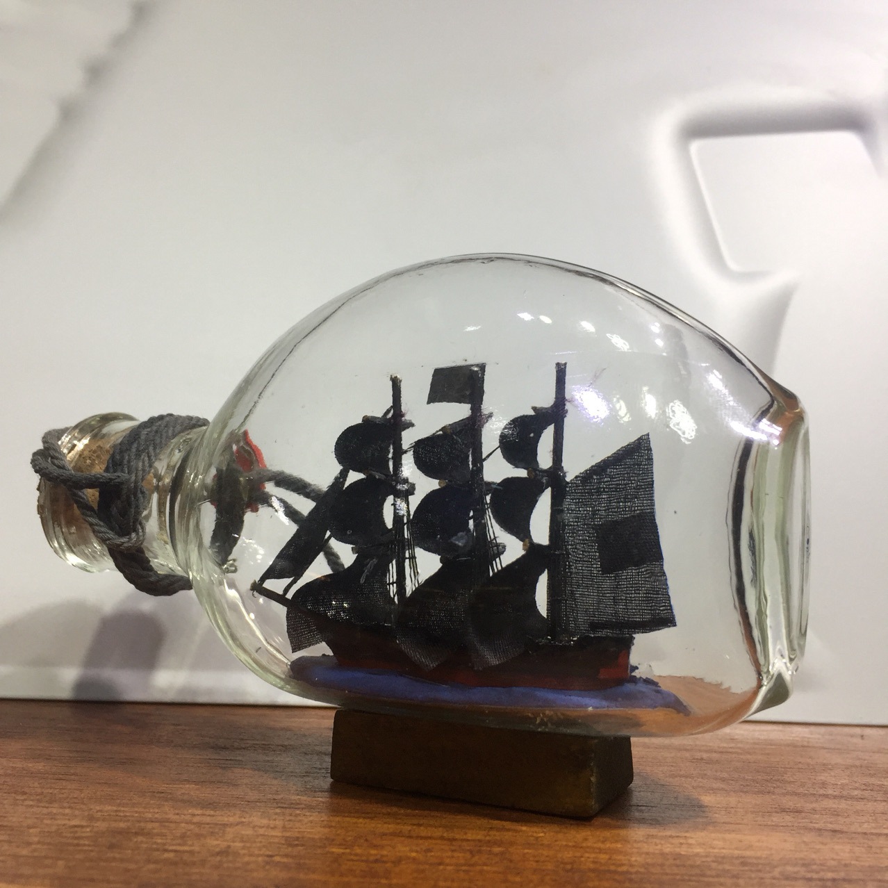 玻璃瓶中船许愿瓶海盗帆船模型黑珍珠号公司年会节日礼品工艺船