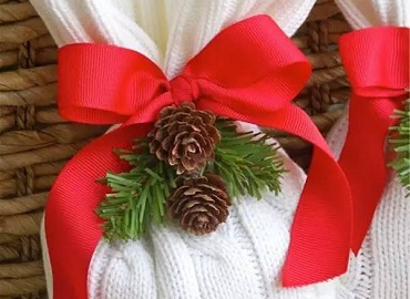 旧毛衣改装高颜值圣诞装饰