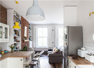 古朴混搭清新 76平两居复式小公寓