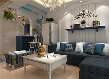 地中海风格清新典雅大户型