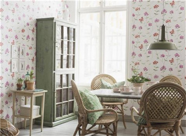 让人食欲大开的餐厅墙面壁纸装修效果图