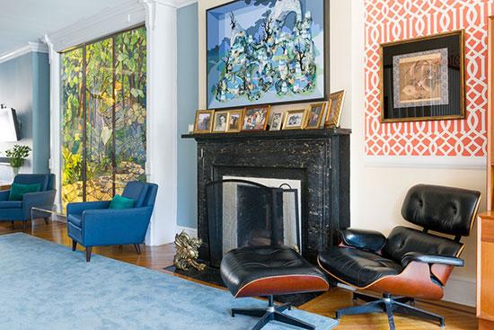 当蓝色撞上橙色 你能想到一个家能这么美吗?