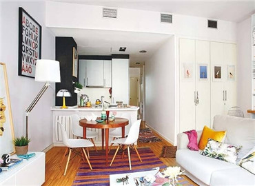 51㎡创意单身公寓 色彩斑斓波西米亚风