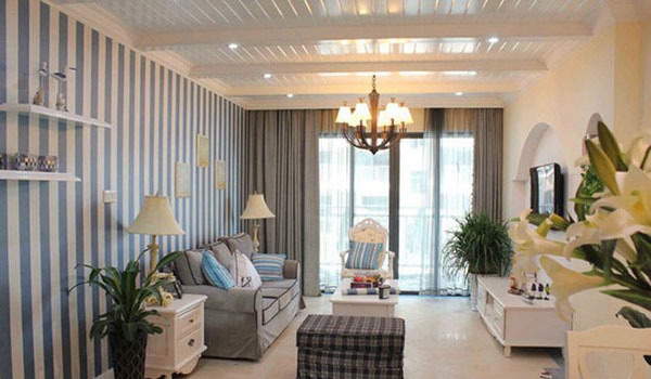 蔚蓝色的浪漫情怀 12图地中海风格客厅