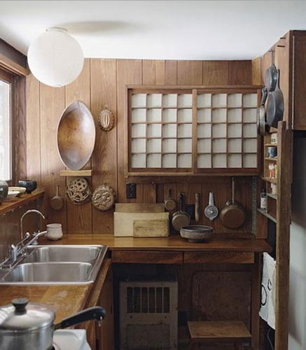 8款充满木质元素的日式厨房