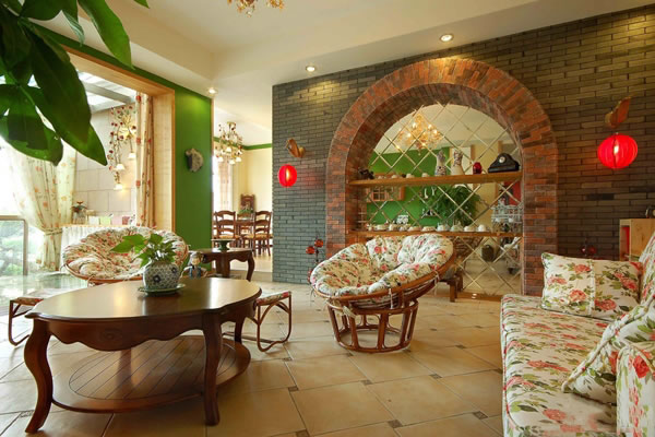 18款田园风格客厅 感受十足小清新