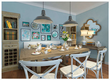 情调设计中的流畅与协调，搭配色彩的活波