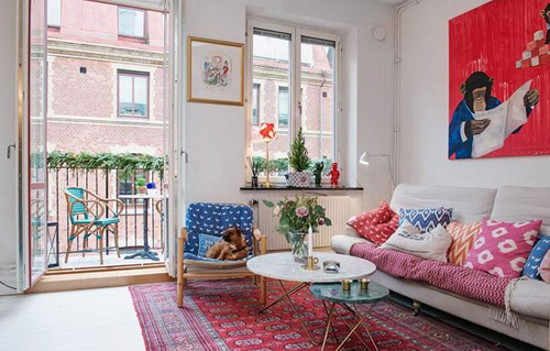 动物挂画萌萌哒 40平北欧风小户型设计