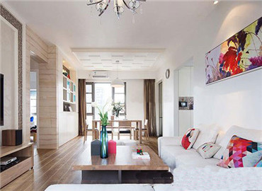 活力配色凸显个性 简约风格木地板搭配