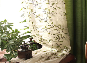 轻舞纱幔绿意春光 4款窗帘饰唯美家