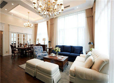大户型简约风格别墅家居装修效果图