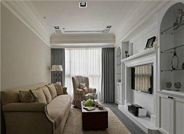 两室三厅混搭风格，也有美式风情在哦！