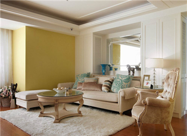 106平美式新古典风客厅装修效果图