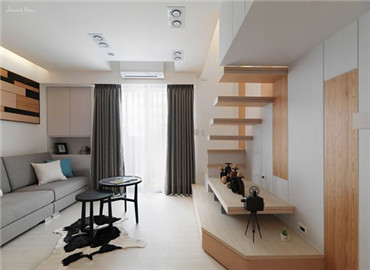 原木格调小户型 20平机能蜗居小复式