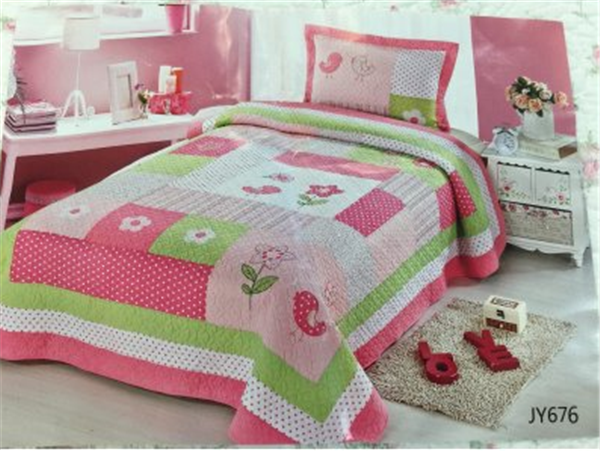 粉色浪漫儿童床单3件套