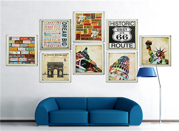 单调墙面焕发别样魅力 就靠一副装饰画