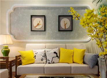 沙发墙这样装饰 简直太完美了