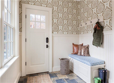 欧式玄关油画布置 客人进门看到它就对了