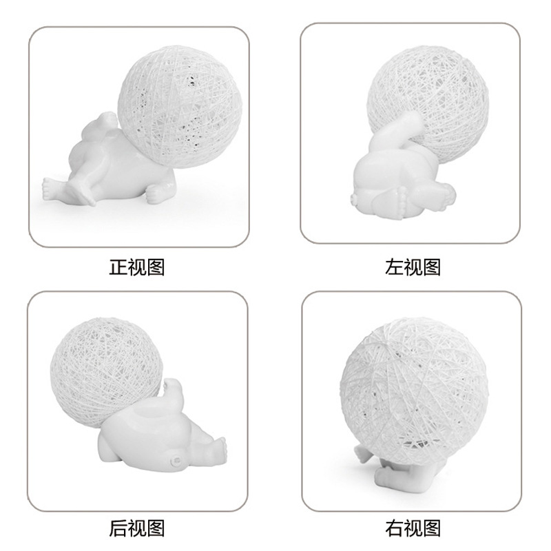 厂家直销 正品 大头娃娃陶瓷灯 卧室床头灯 摆饰陶瓷 大头灯3