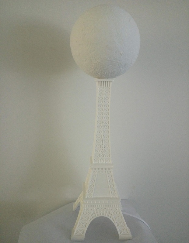 3D打印月球灯加埃菲尔铁塔浪漫巴黎送女朋友礼品220V摆饰包邮1