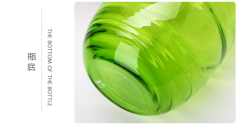 绿色玻璃花瓶摆件饰品美式乡村玻璃台面花瓶A122179523S5