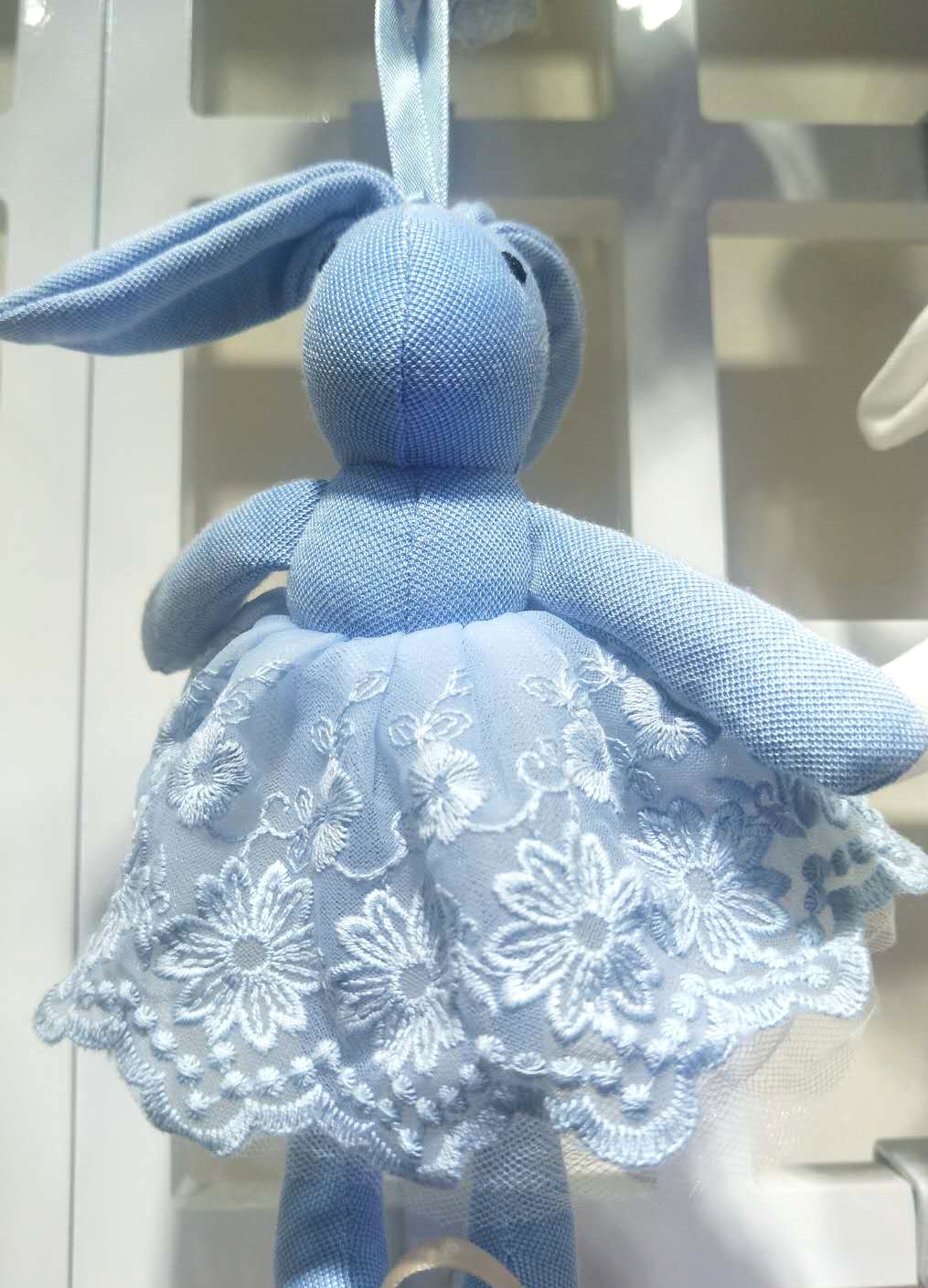 日系可爱小蕾丝兔包包钥匙扣挂饰