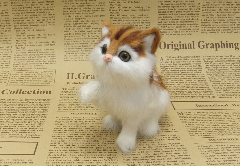 仿真猫咪simulation small cat L11cm about