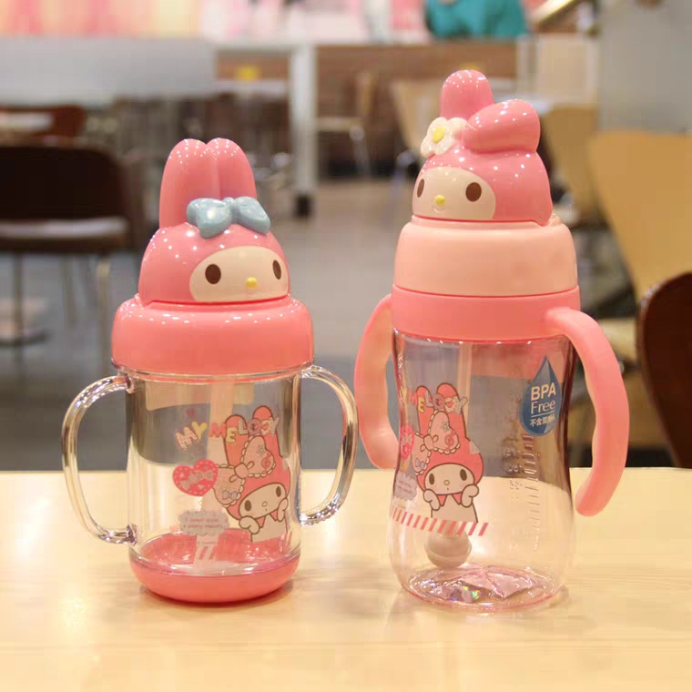 正品特价美乐帝儿童水杯塑料杯子女学生便携随手杯防漏运动水壶