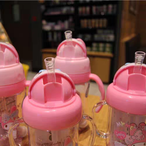 正品特价美乐帝儿童水杯塑料杯子女学生便携随手杯防漏运动水壶