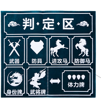 厂家直销狼人杀立体卡托桌游配件眼罩三国英雄杀类桌布可定制批发