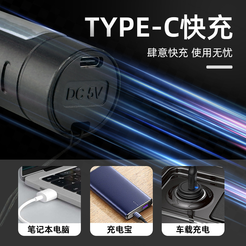 强光手电   白激光灯泡 内置电池18650     量大从优优